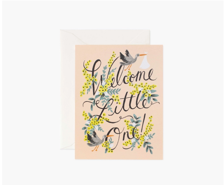Welcome Little One Baby Card - One Strange Bird