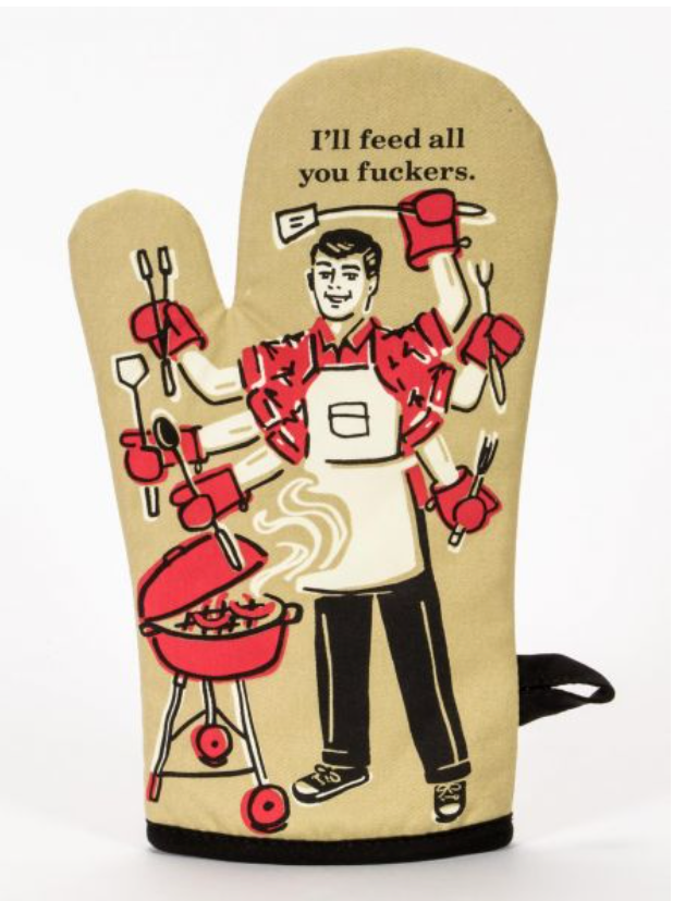 Humor Oven Mitts - One Strange Bird