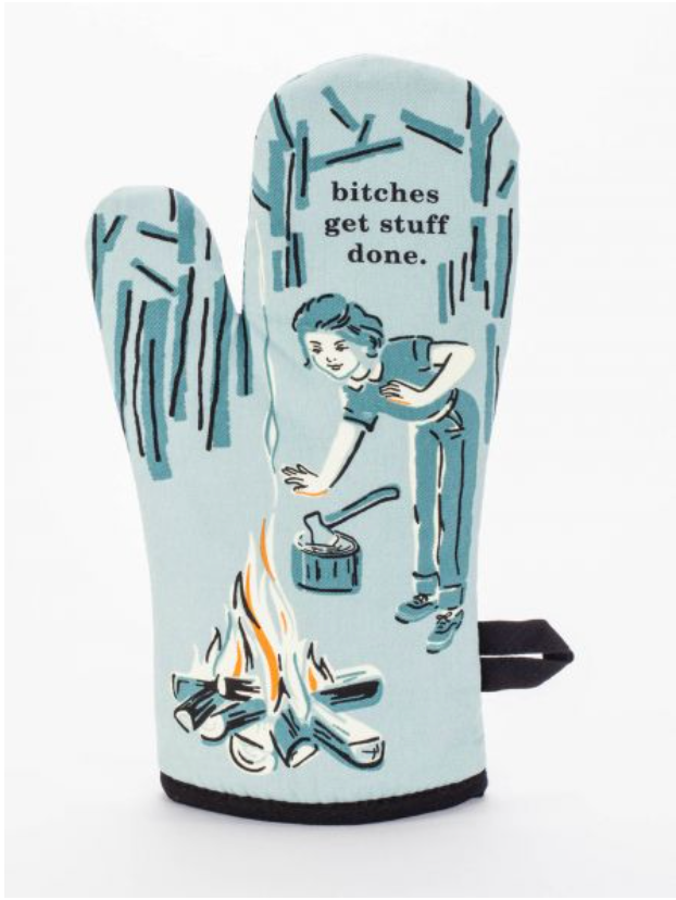 Middle Finger Oven Mitt Funny Flip The Bird Graphic Novelty Kitchen Glove  Funny Graphic Kitchenwear for Foodies with Adult Humor Black Oven Mitt