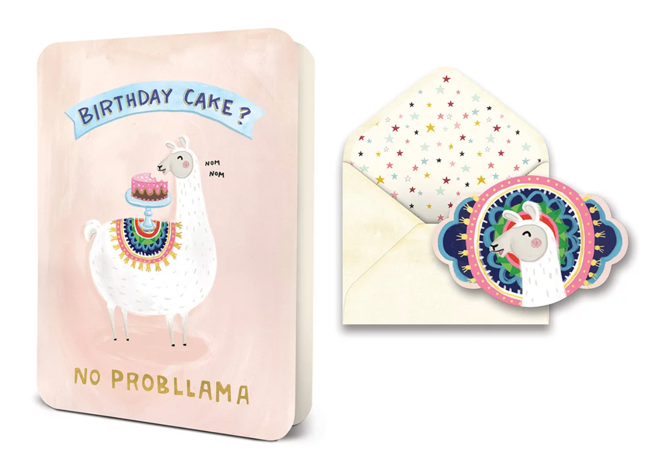 No Prob-llama- Greeting Card - One Strange Bird