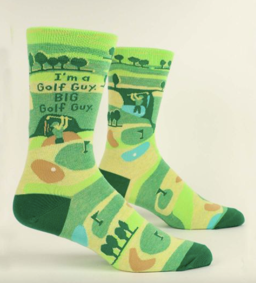 I'm A Golf Guy. BIg Golf Guy. M-Crew Socks - One Strange Bird
