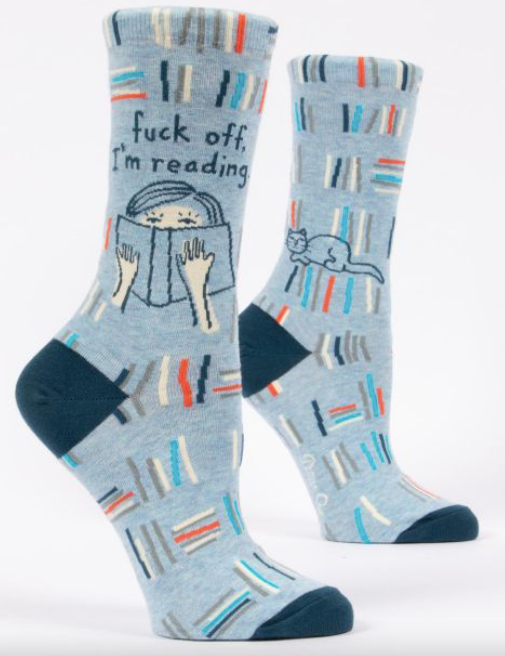 F*ck Off, I'm Reading W-Crew Socks - One Strange Bird