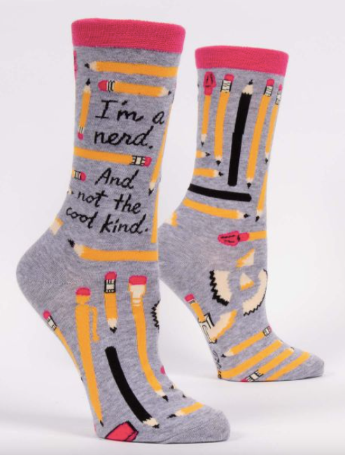I'm A Nerd. And Not The Cool Kind. W-Crew Socks - One Strange Bird