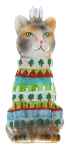 Festive Kitty - Ornament
