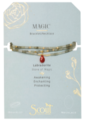 Teardrop Stone Wrap Necklaces