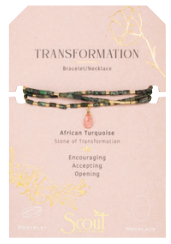 Teardrop Stone Wrap Necklaces