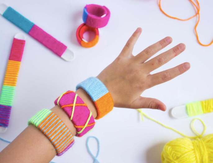 Yarn Slap Bracelets - One Strange Bird