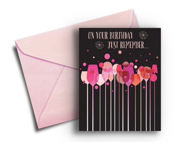 Speaking in Cursive Birthday Card - One Strange Bird