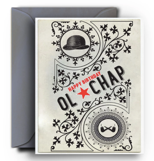 Ol Chap- Huzzah Birthday Card - One Strange Bird
