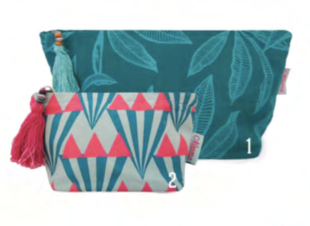 Neema Fabric Washbags - One Strange Bird