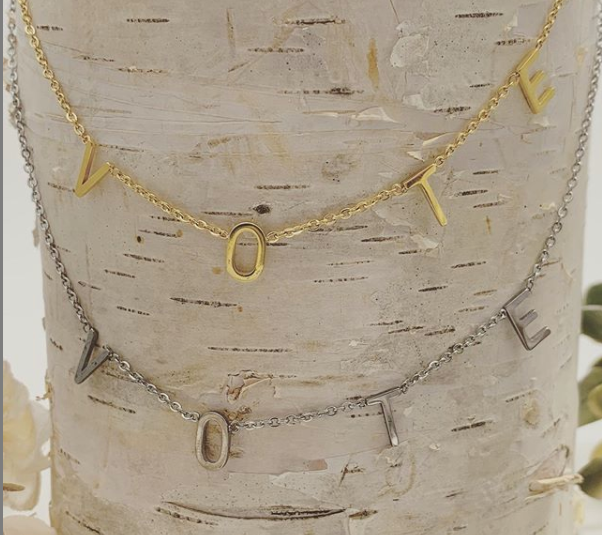 VOTE necklace - One Strange Bird