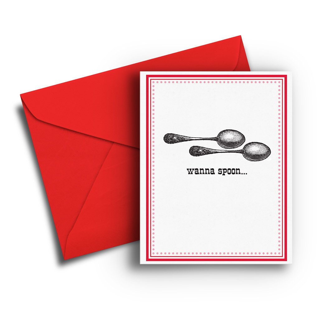 Wanna Spoon Love Card - One Strange Bird