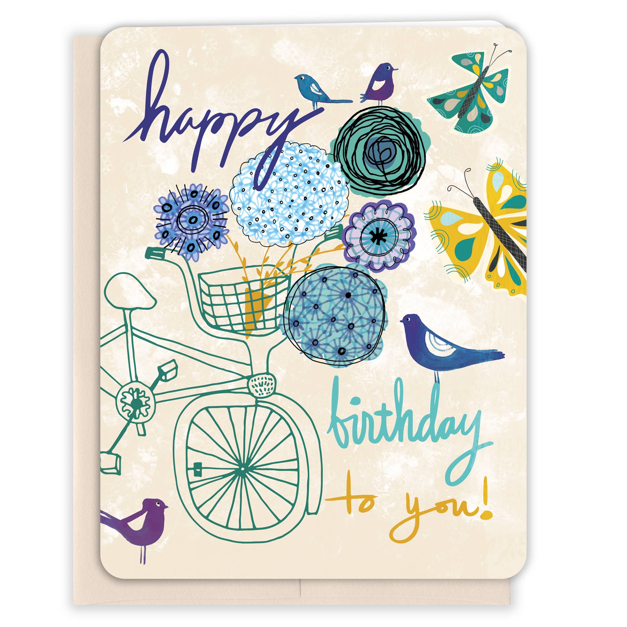 Bicycle Bouquet Birthday Card