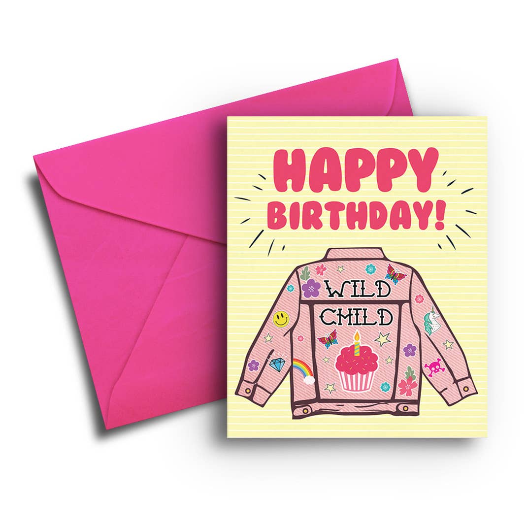 Wild Child Kid's Birthday Card