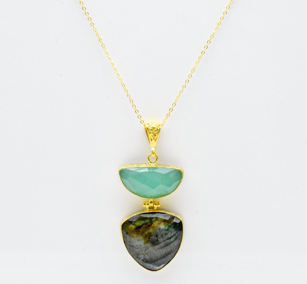 Double Stone Necklace