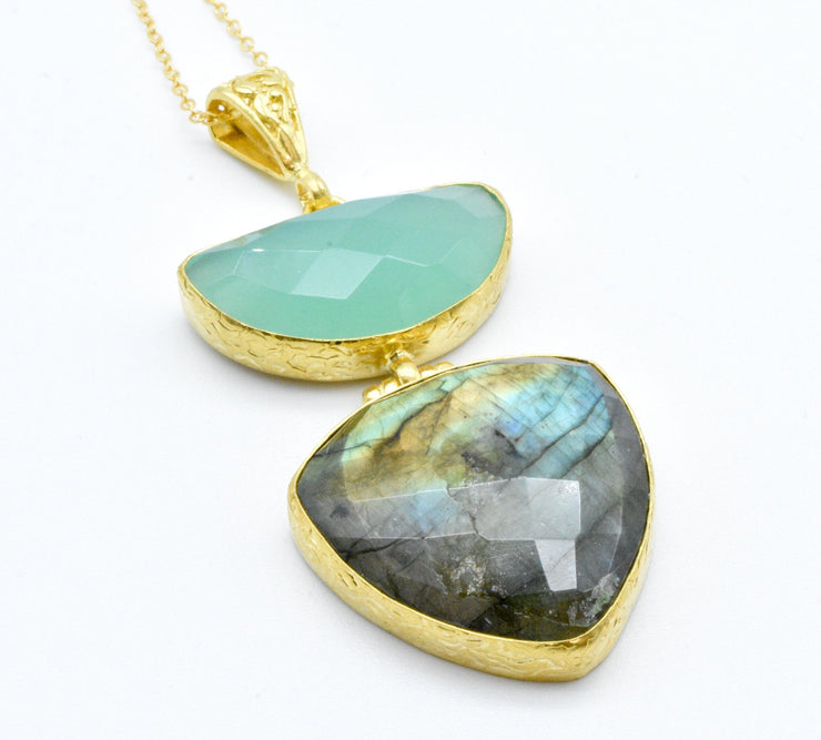 Double Stone Necklace