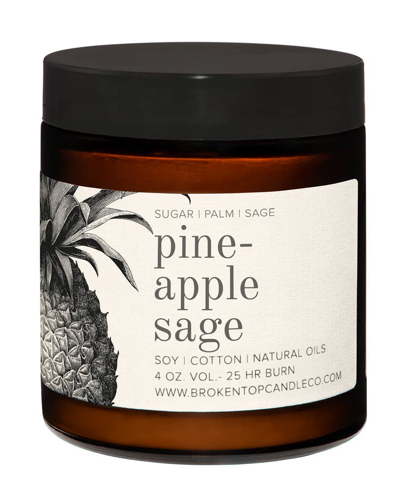 Soy Candle - Pineapple Sage - 4 oz.