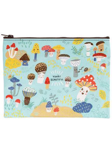 Blue Q Zipper Pouch - One Strange Bird