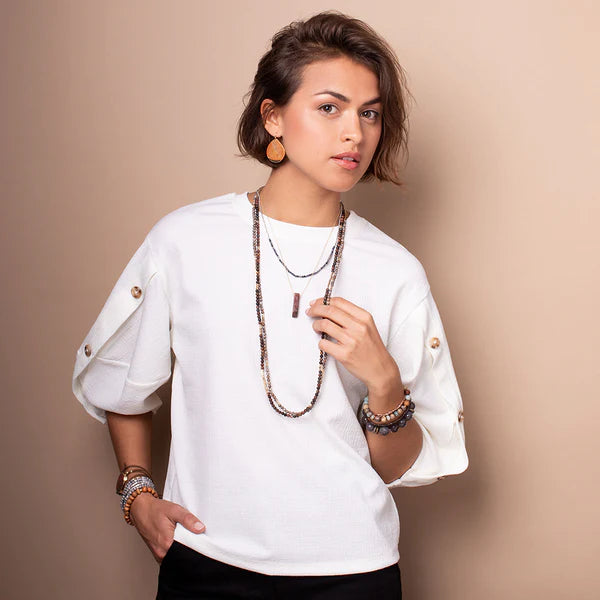 Stone Wrap Bracelet/Necklace