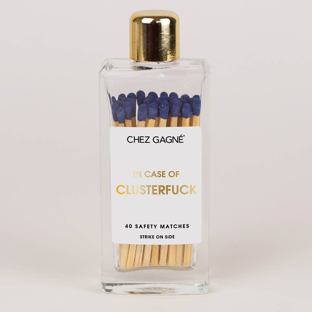 In Case of Clusterfuck - Glass Bottle Matches