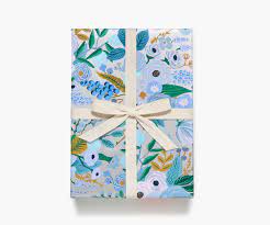 Garden Party Silver Continuous Wrapping Paper - One Strange Bird