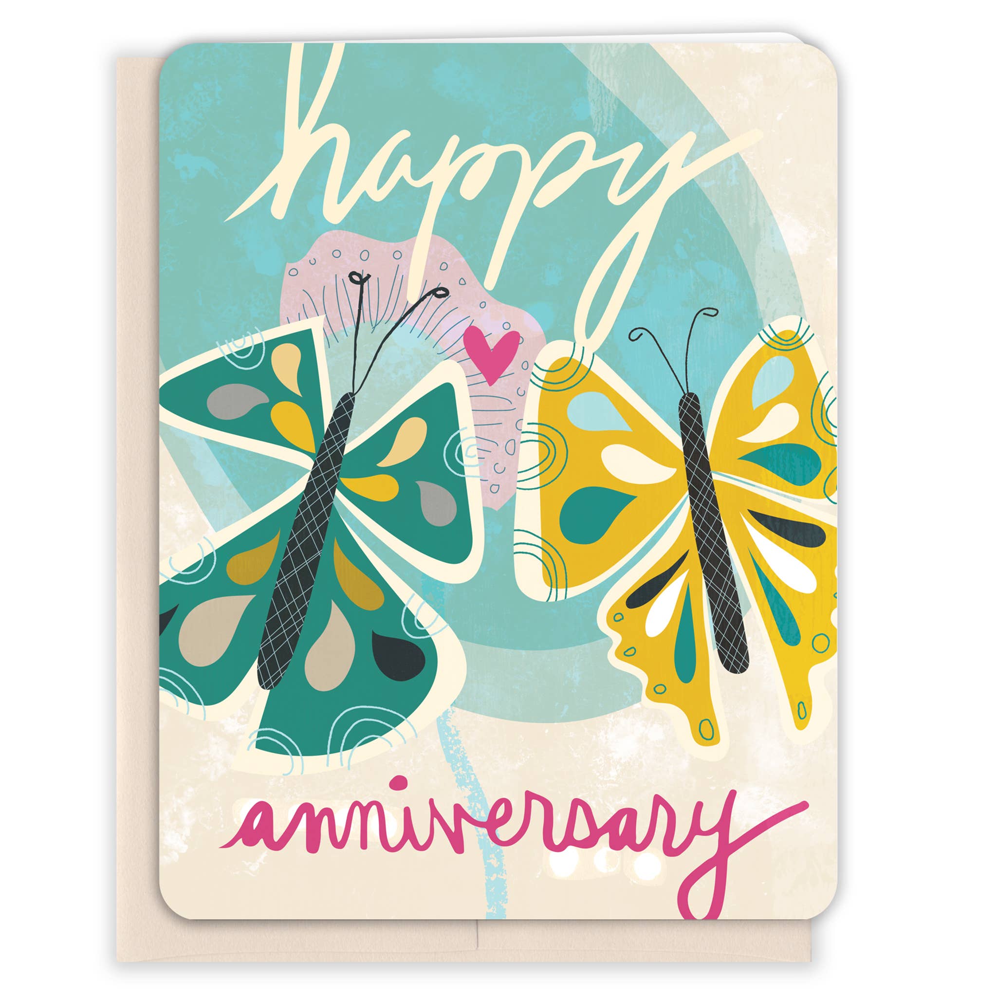 Butterflies Anniversary Card - One Strange Bird