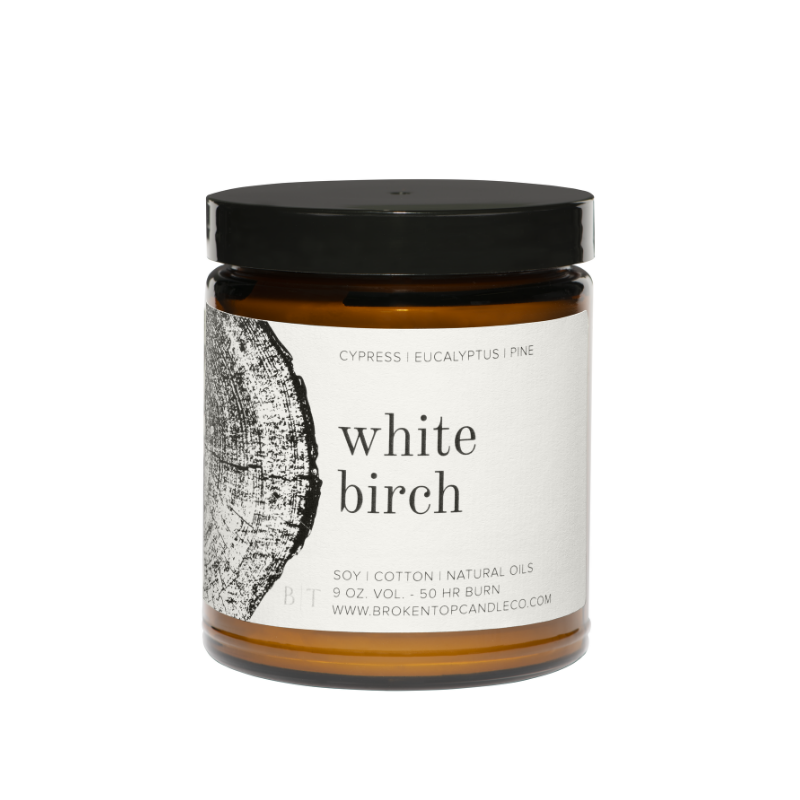 White Birch- 9 oz. Soy Candle - One Strange Bird