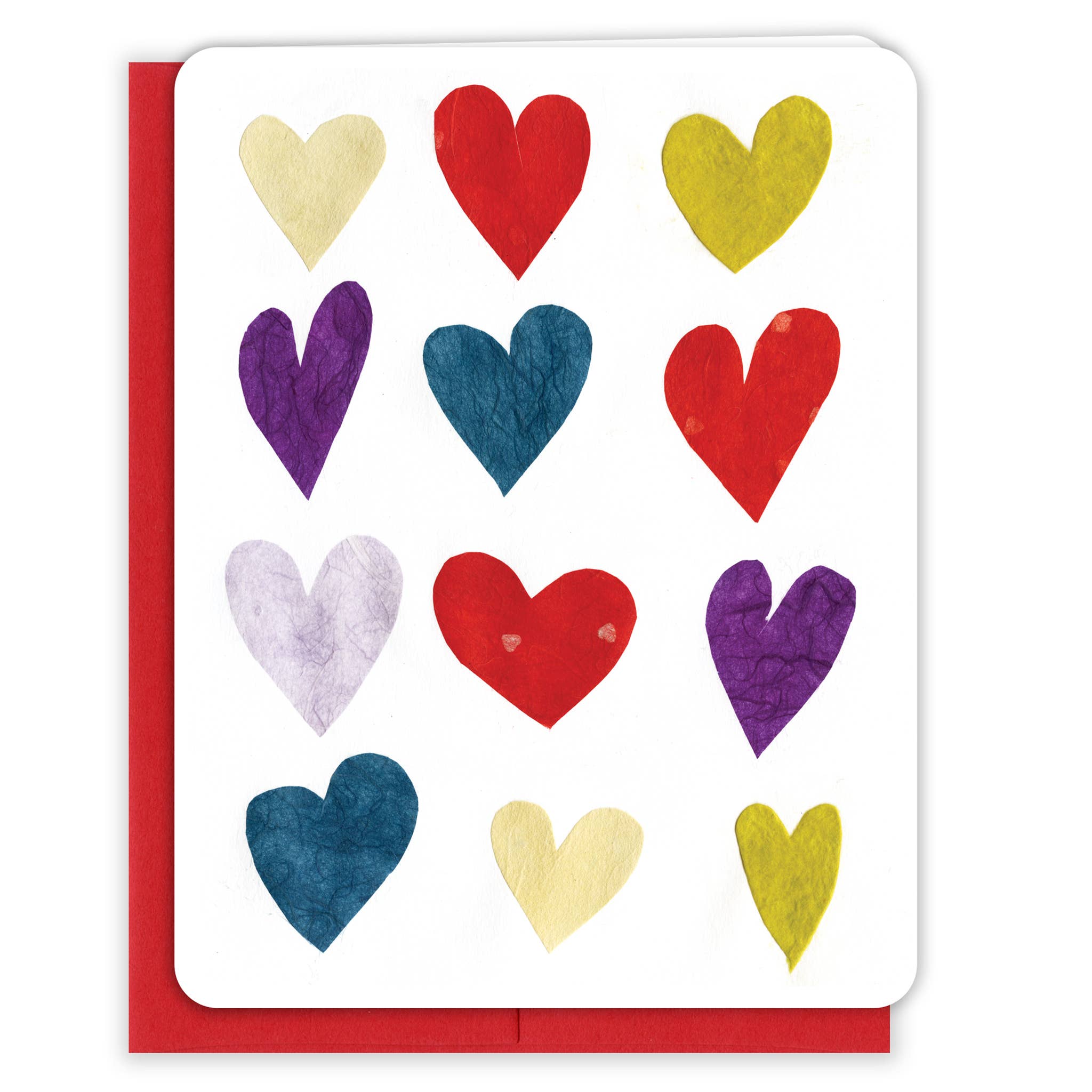 Hearts Blank Card - One Strange Bird