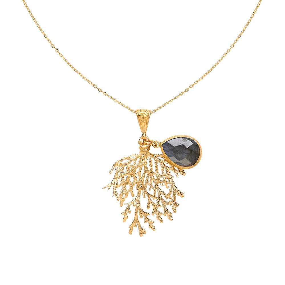 Coral and Stone Necklace - One Strange Bird