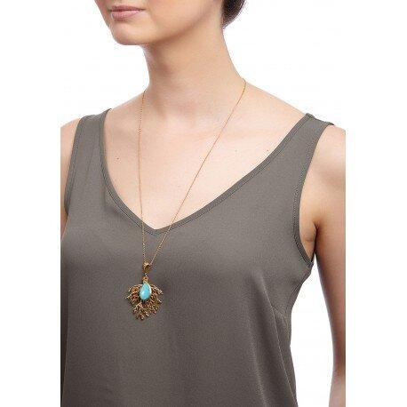 Coral and Stone Necklace - One Strange Bird