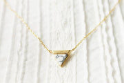 Stone Triangle Necklace - One Strange Bird