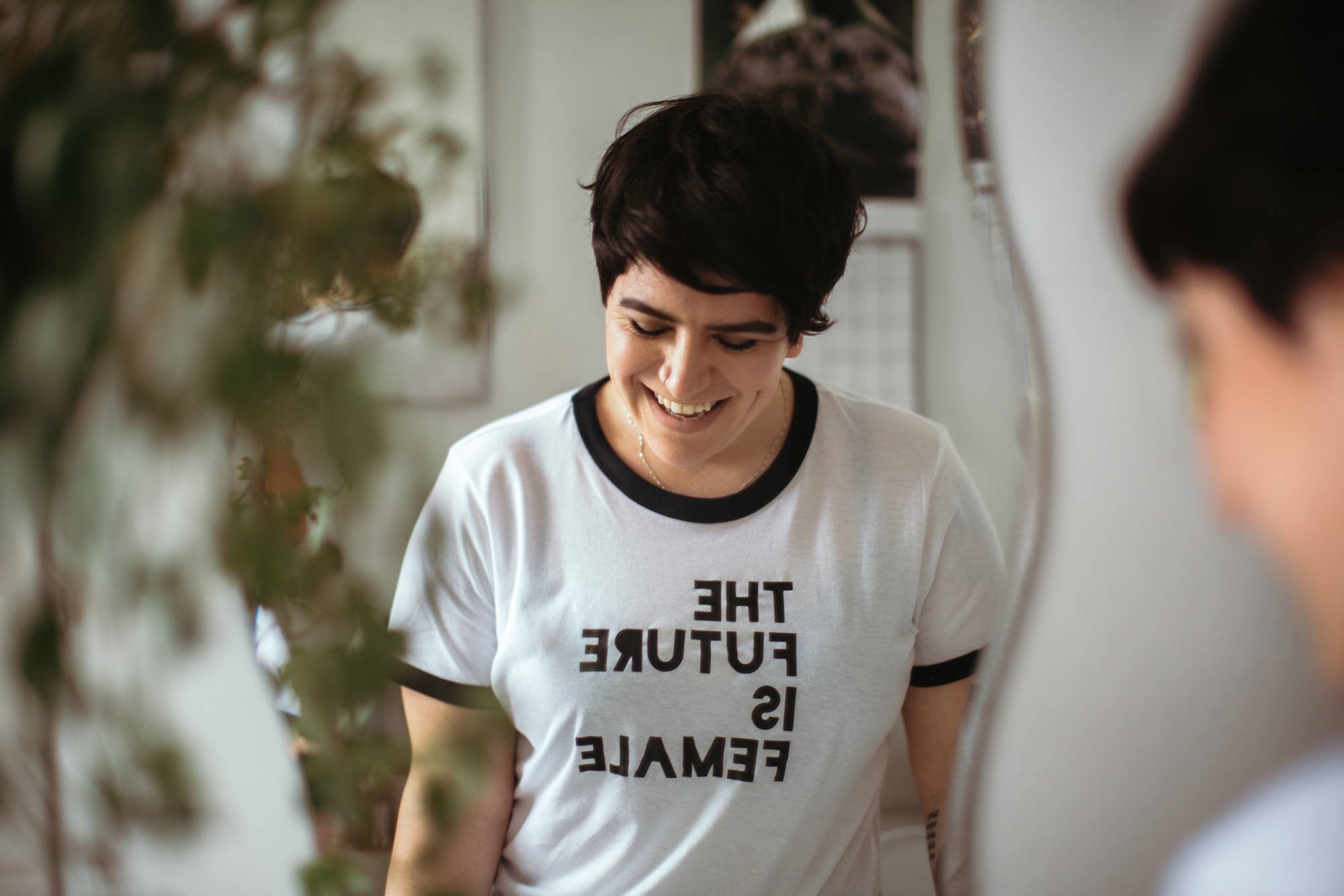 The Future is Female Ringer Tee - One Strange Bird