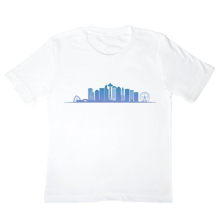 Seattle Skyline Kids Shirt - One Strange Bird