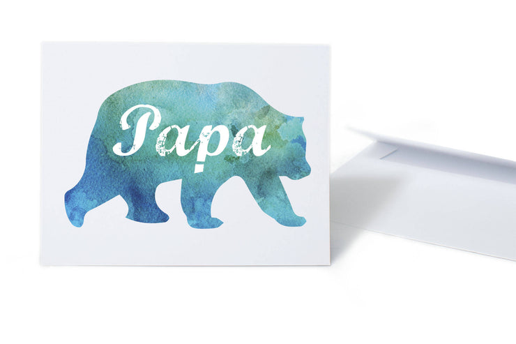 Papa Bear New Dad Card - One Strange Bird