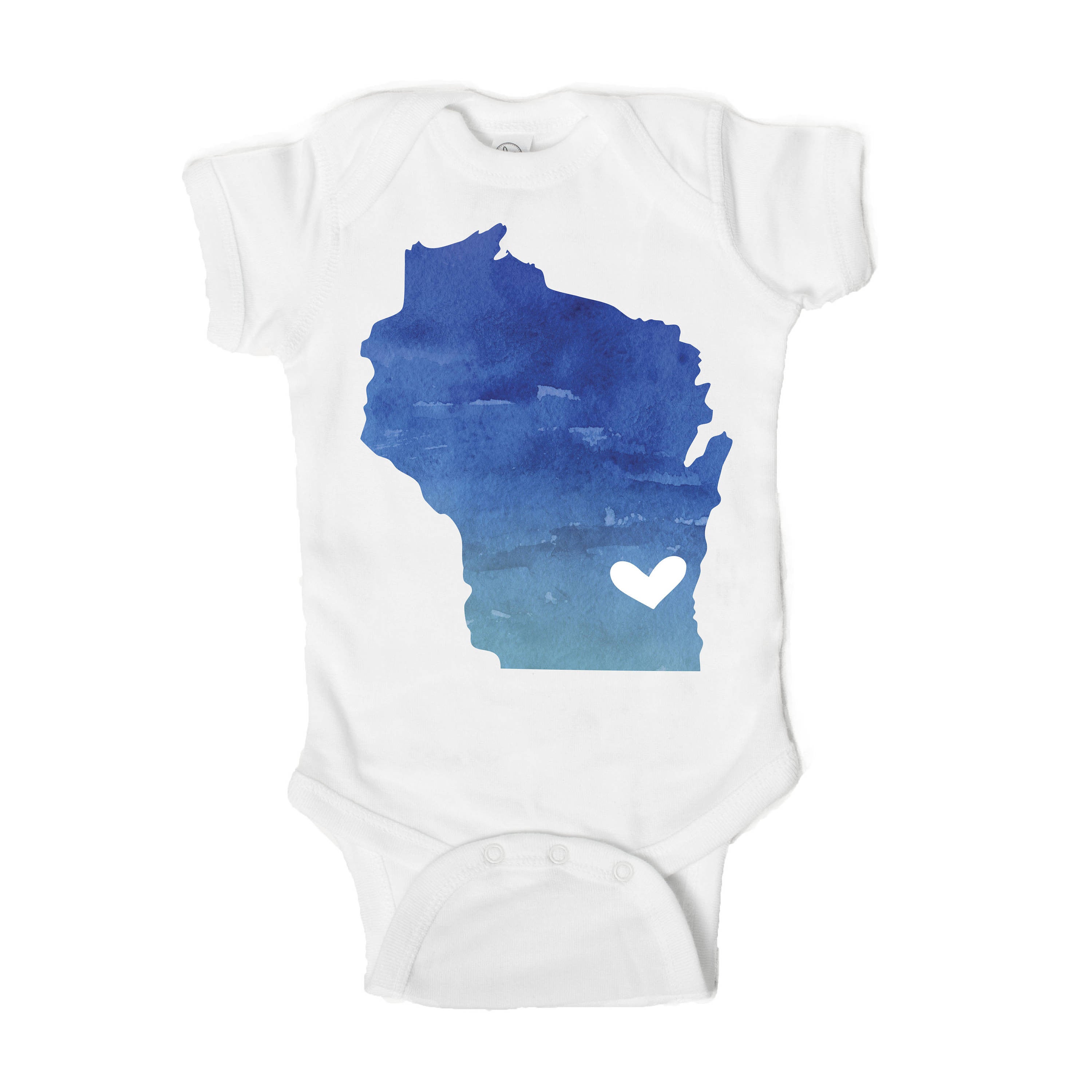 Wisconsin Love Baby Onesie - One Strange Bird