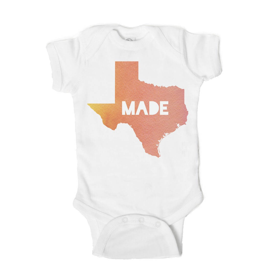 Made in Texas State Art  Pregnancy Annoumcement Baby Onesie - One Strange Bird