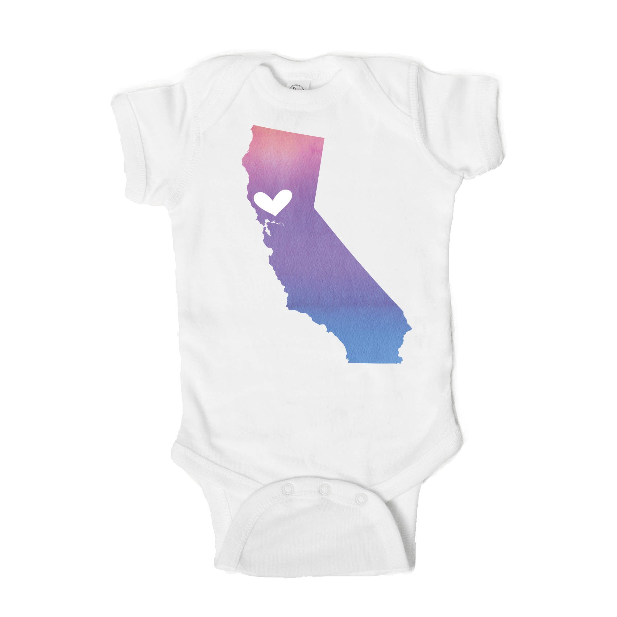 San Francisco Heart Baby Onesie - One Strange Bird