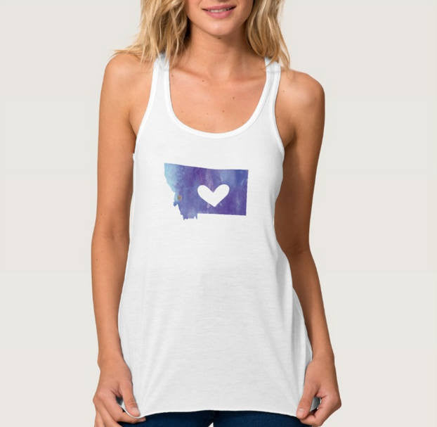 Montana Heart Tank Top - One Strange Bird