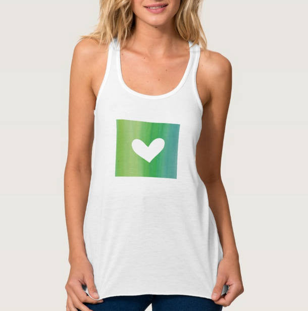 Wyoming Heart Tank Top - One Strange Bird