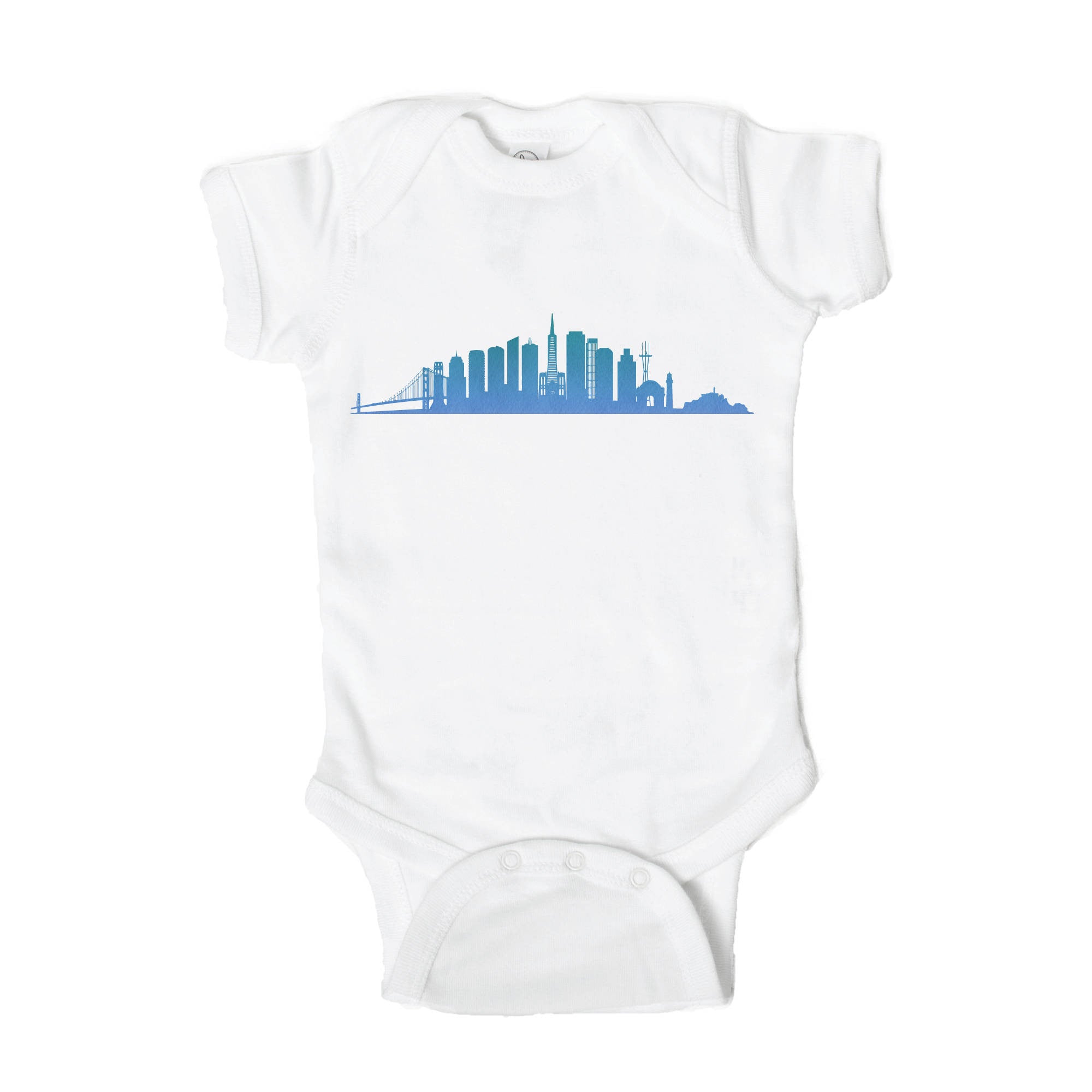 San Francisco Skyline Baby Onesie - One Strange Bird