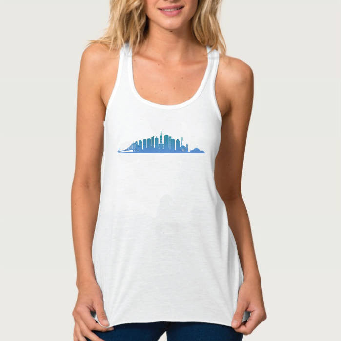 San Francisco Skyline Tank Top - One Strange Bird