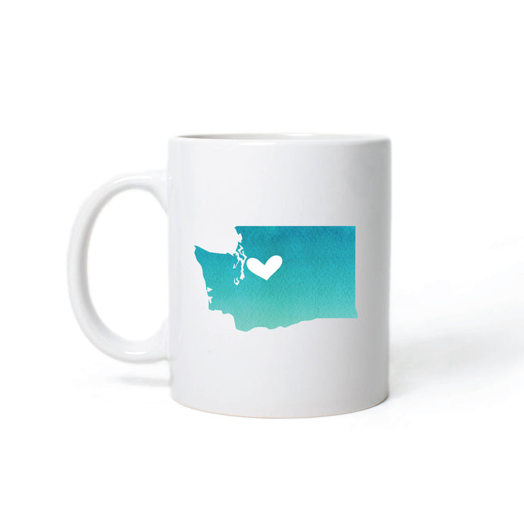 Seattle Heart State Map Mug - One Strange Bird