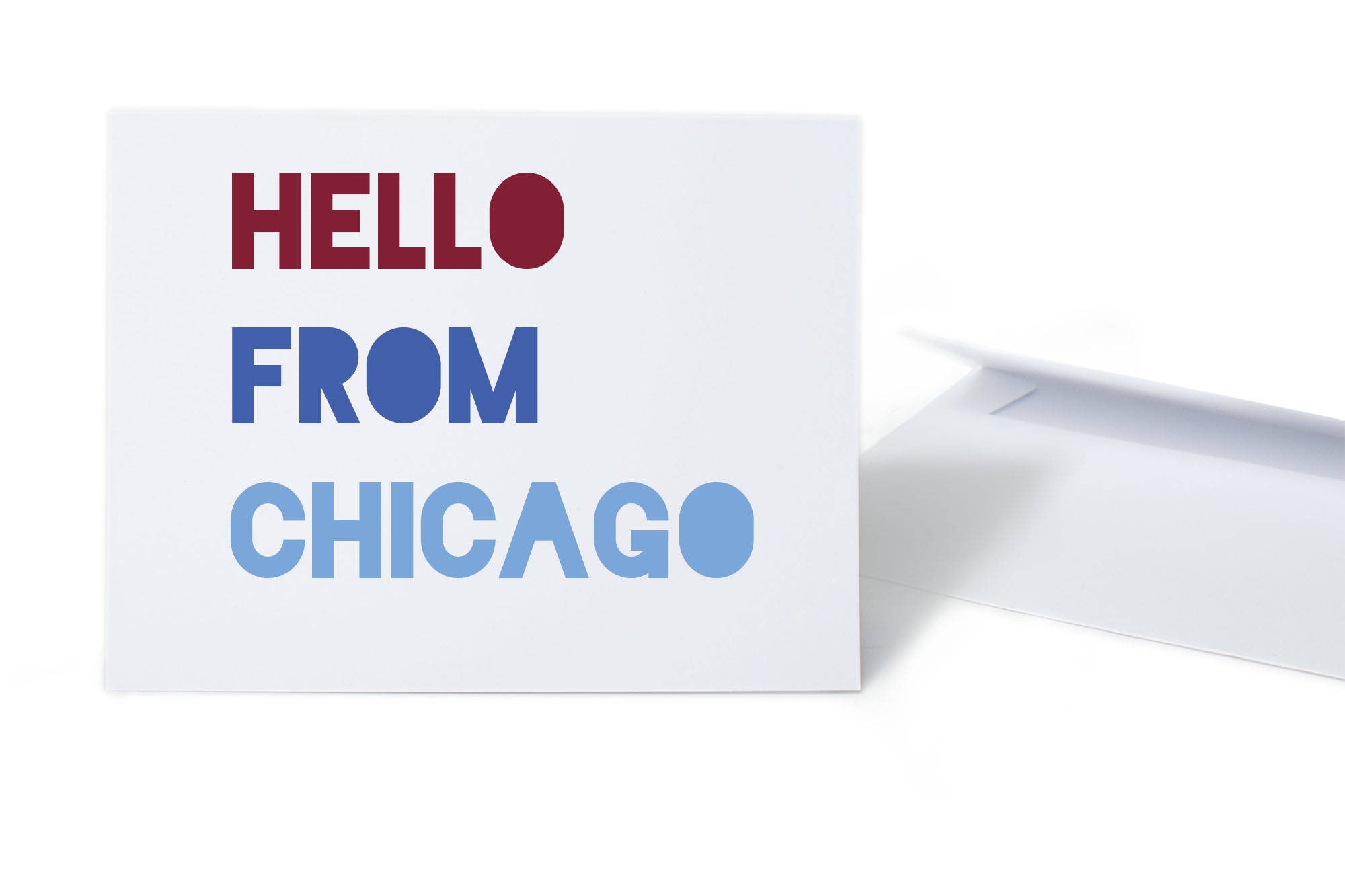 Hello From Chicago Card - One Strange Bird