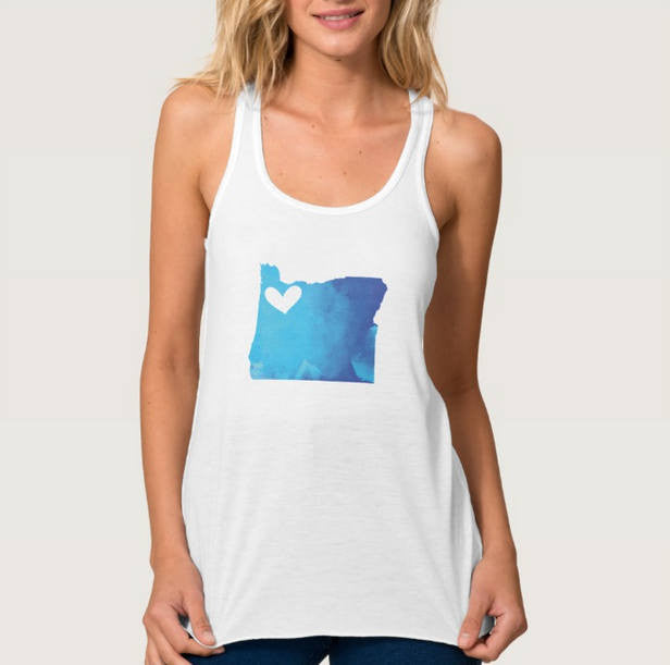 Portland Oregon Heart Tank Top - One Strange Bird