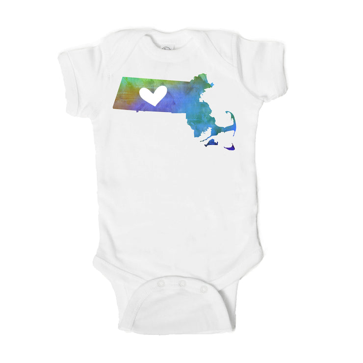 Massachusetts Baby Onesie - One Strange Bird