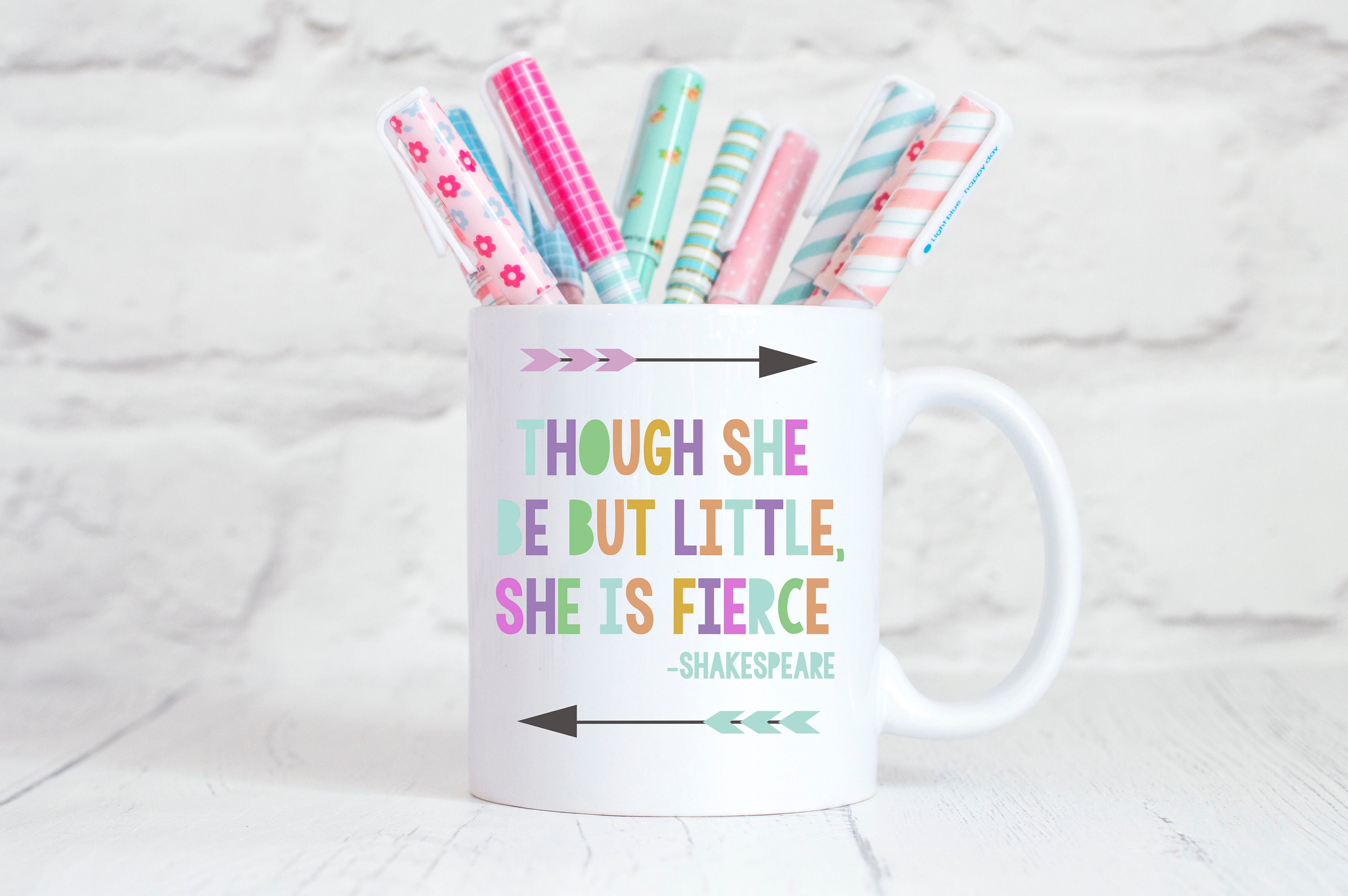 Though She Be But Little She is Fierce Mug - One Strange Bird