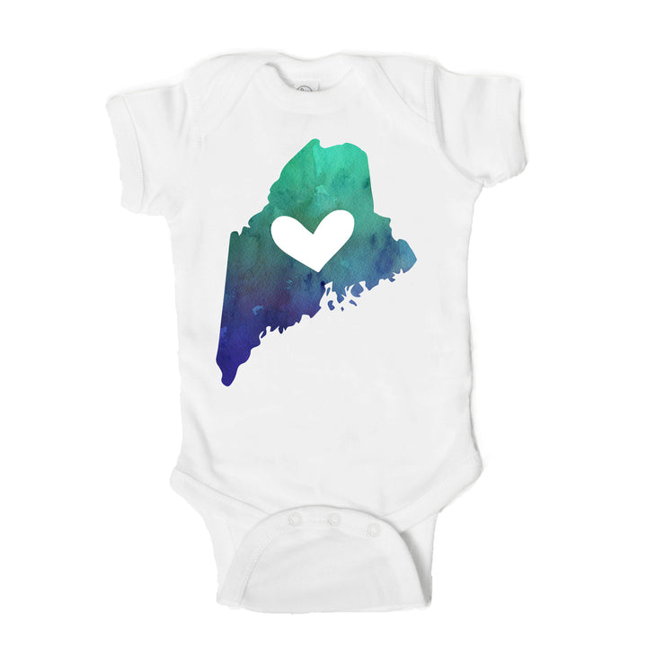 Maine Baby Onesie - One Strange Bird