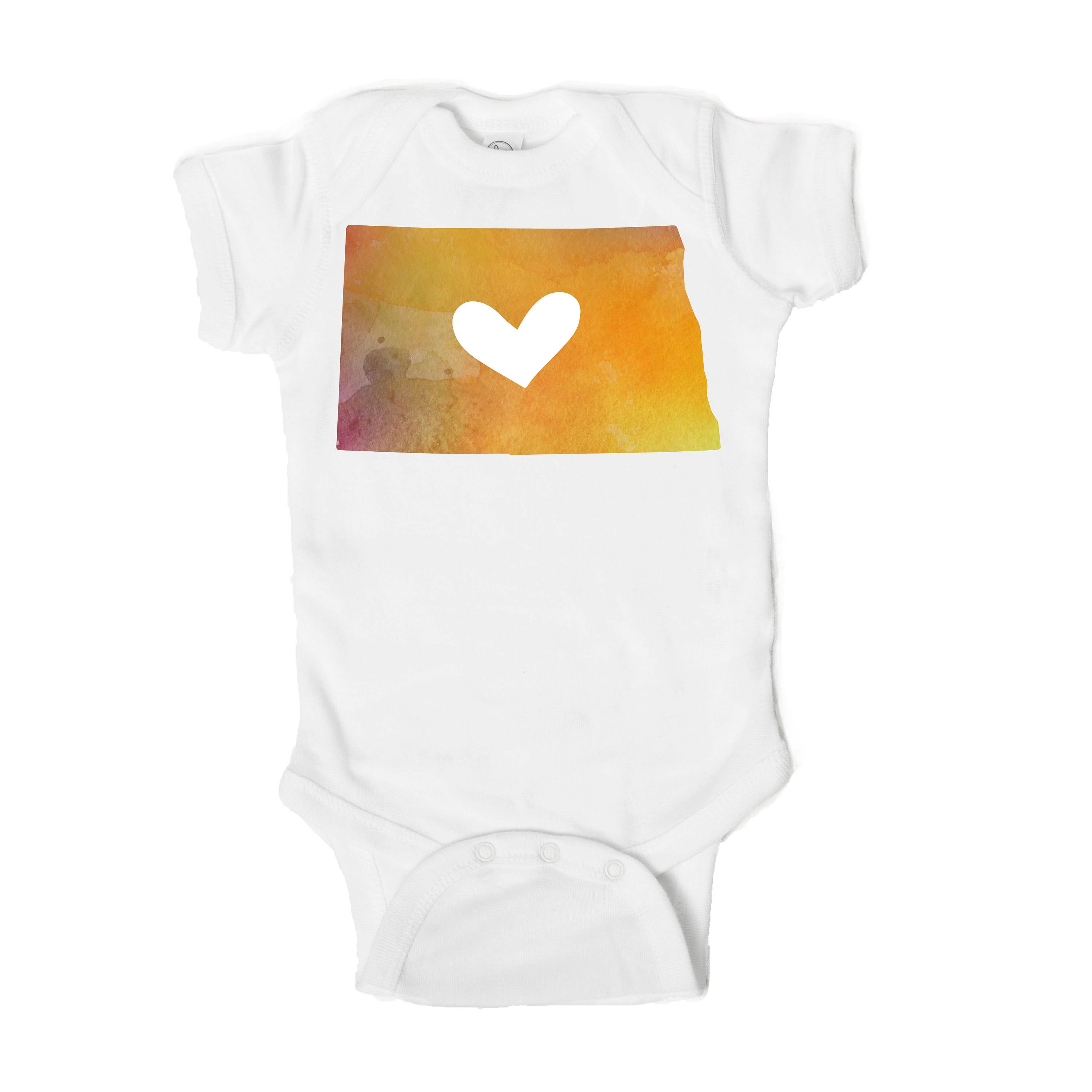 North Dakota Baby Onesie - One Strange Bird