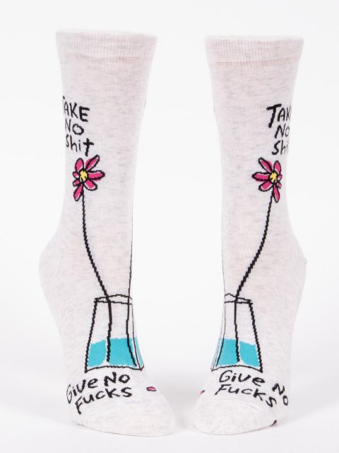Take No Sh*t Give No F*cks W-Crew Socks