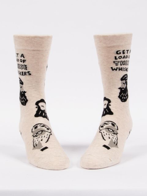 Get A Load Of These Whiskers M-Crew Socks